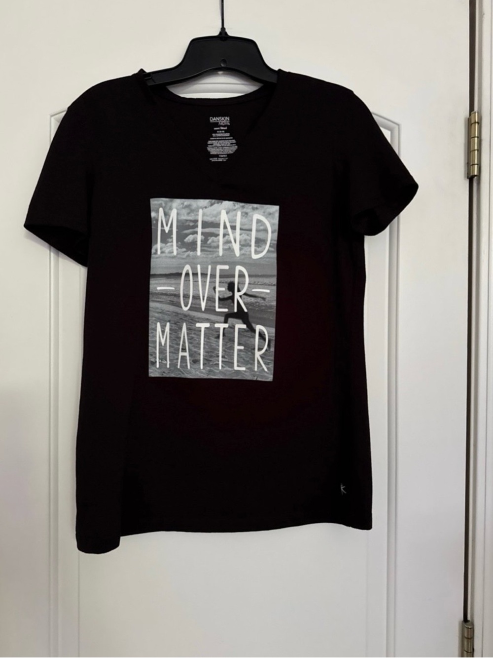 Danskin Black 'Mind Over Matter' Graphic Tee
